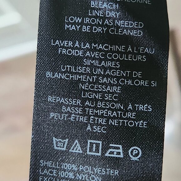 Urban Outfitters Kimchi Blue Isabella Puff Sleeve Lace Blouse light purple Sz M - Picture 7 of 11